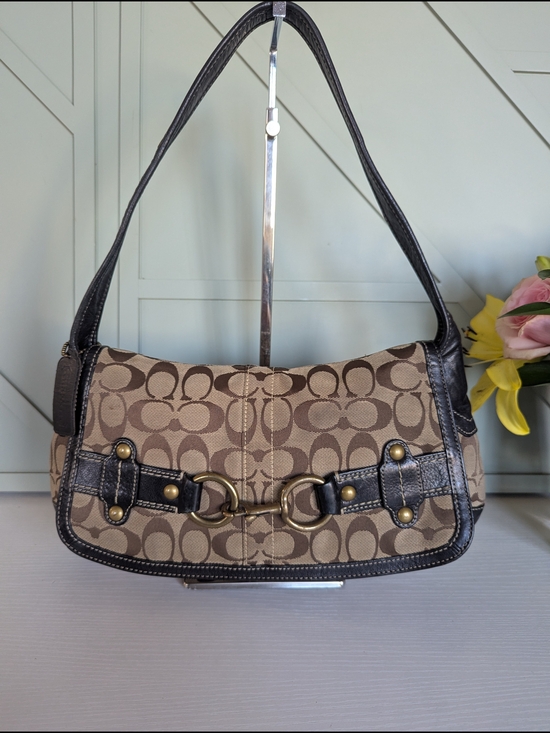 Coach Ergo Signature Belted Flap Shoulder Bag